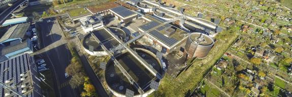 Wärmeverbund Lehenmatt Birs Luftaufnahme